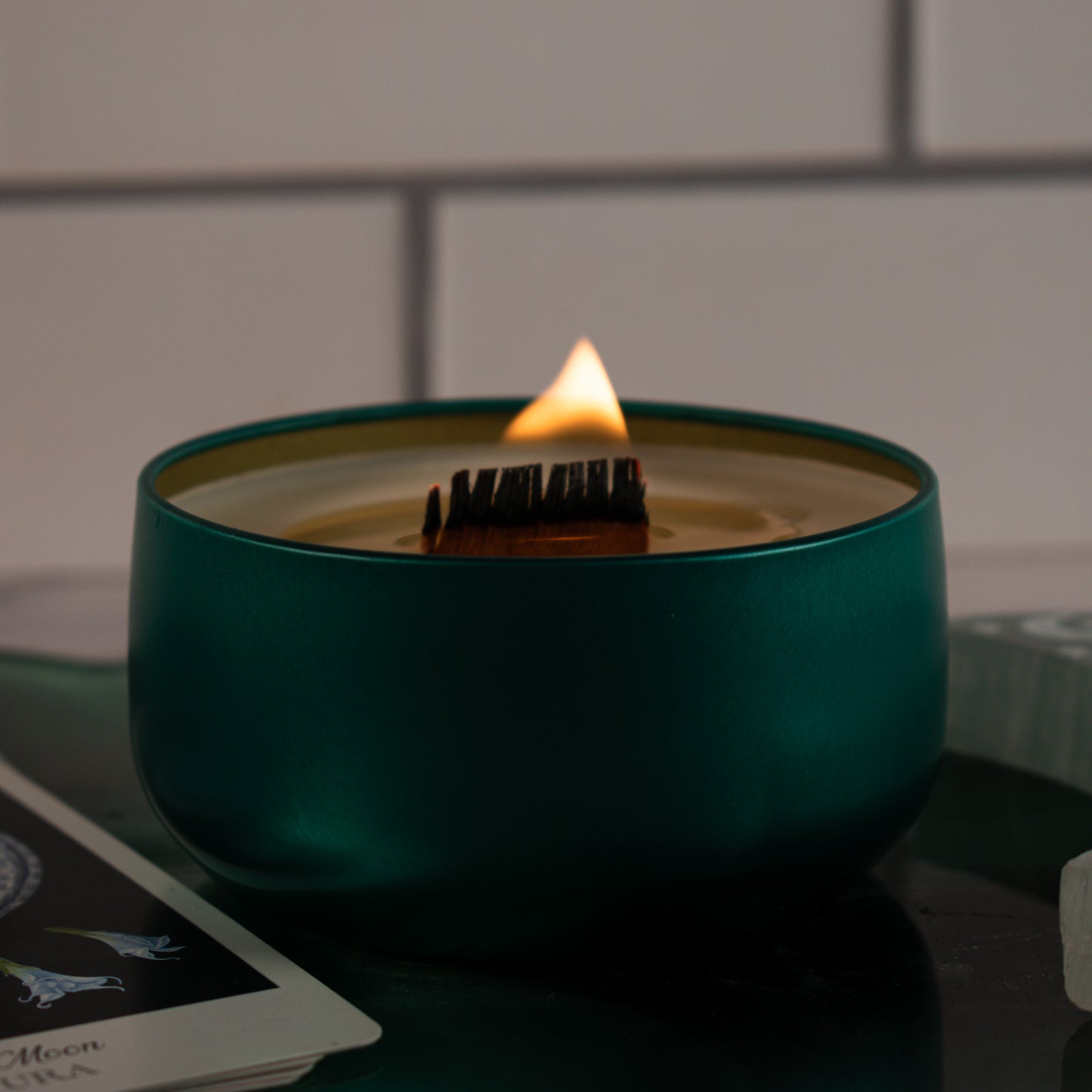 Moon scented candle