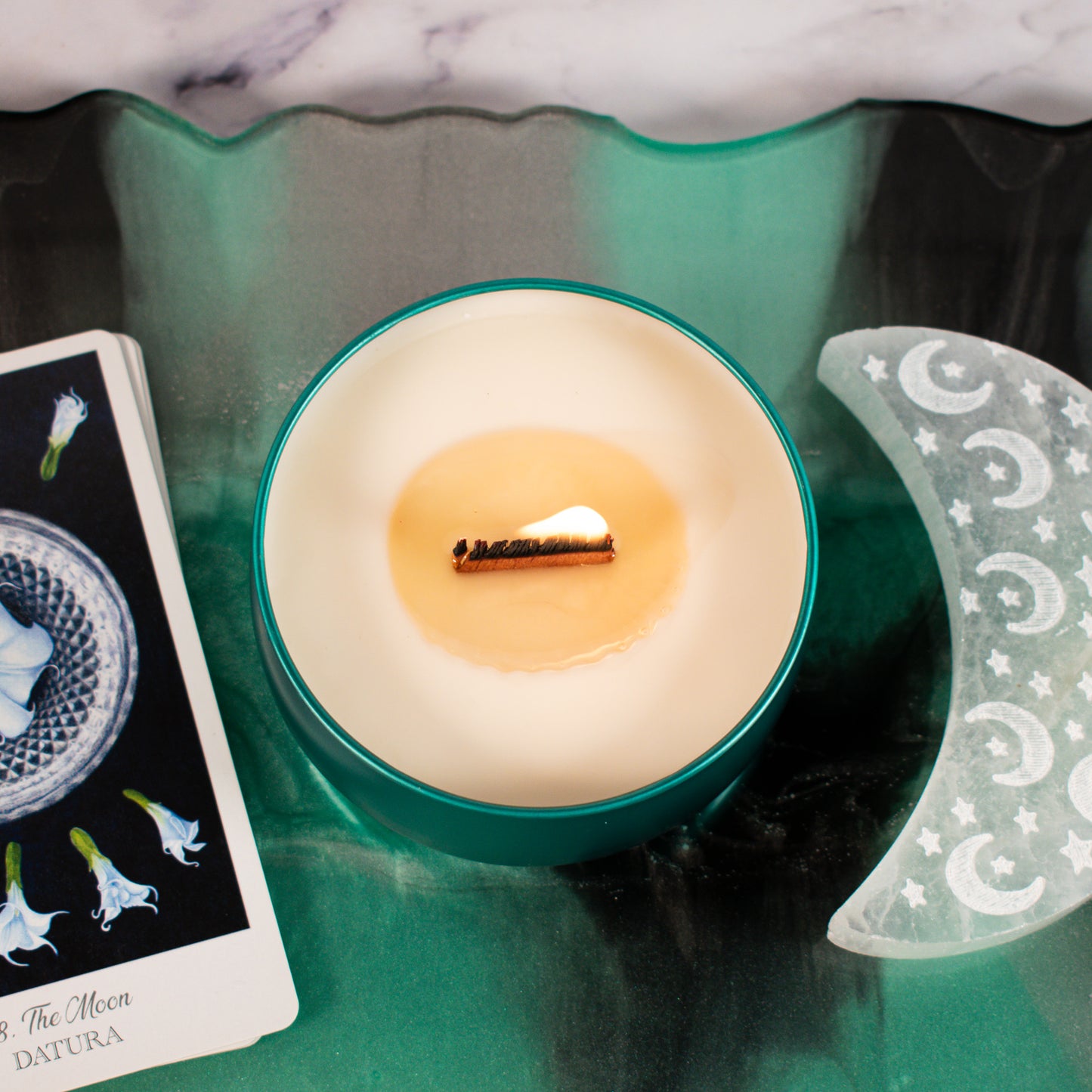 Moon scented candle
