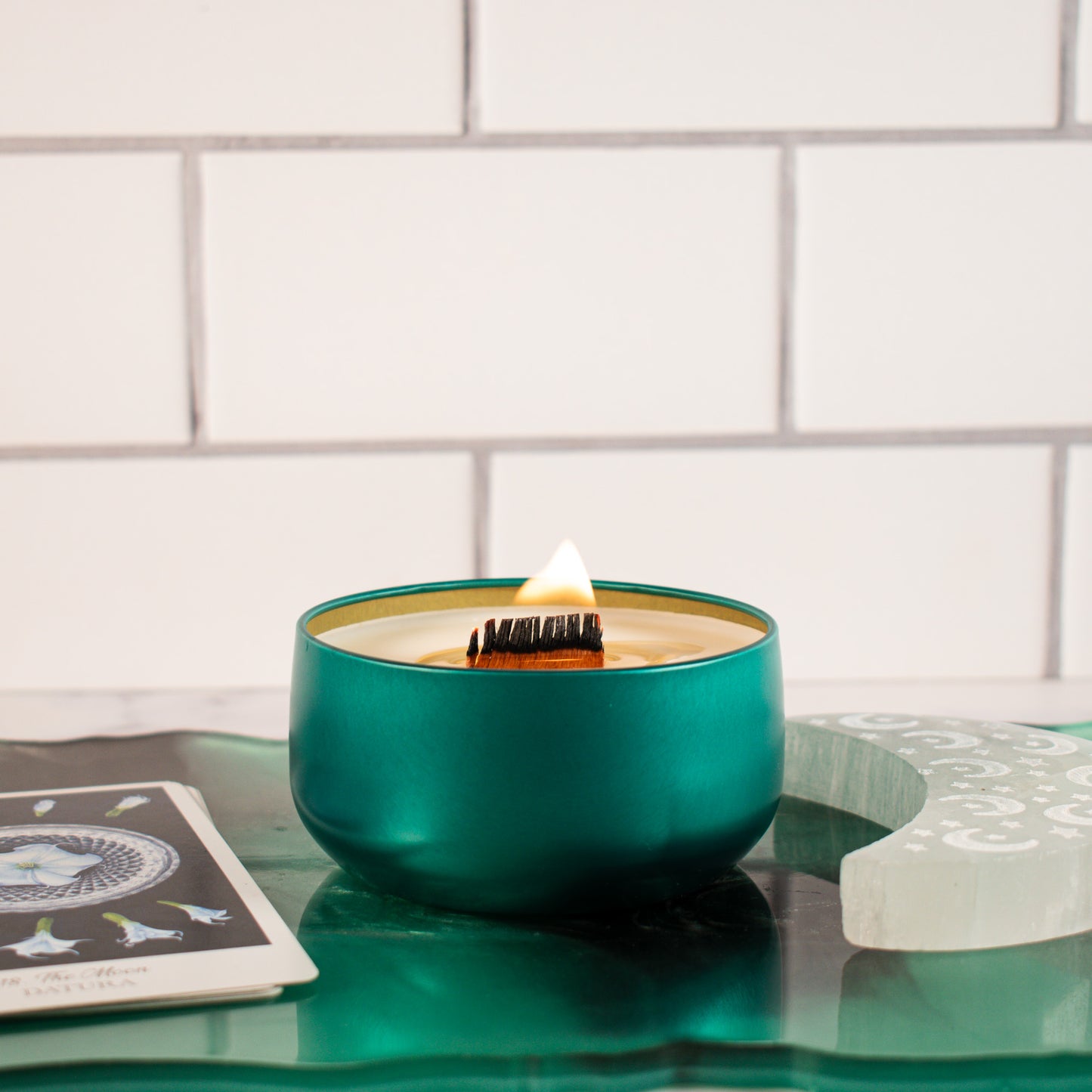 Moon scented candle