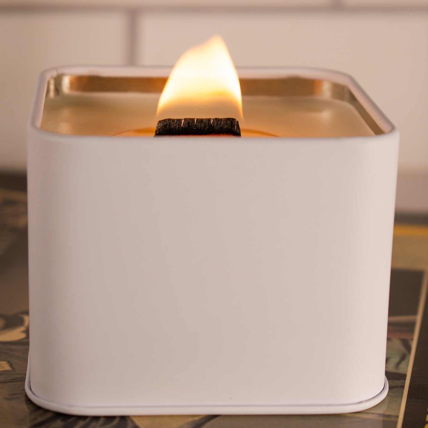 Abolish ICE soy wax wood wick candle