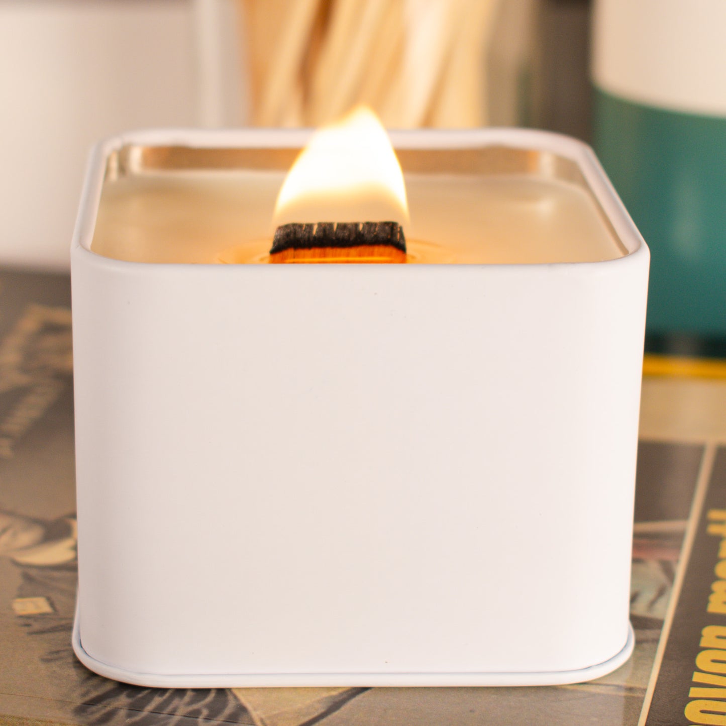 Abolish ICE soy wax wood wick candle