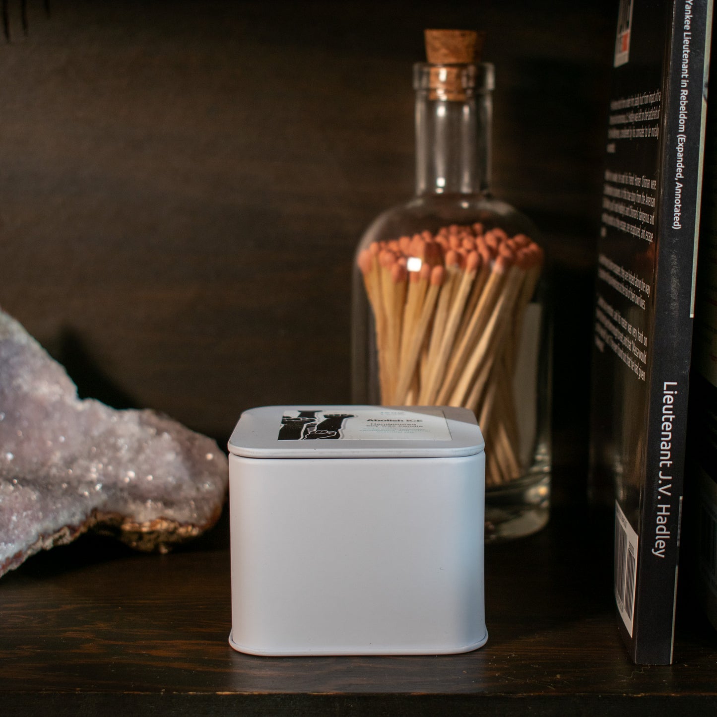 Abolish ICE soy wax wood wick candle