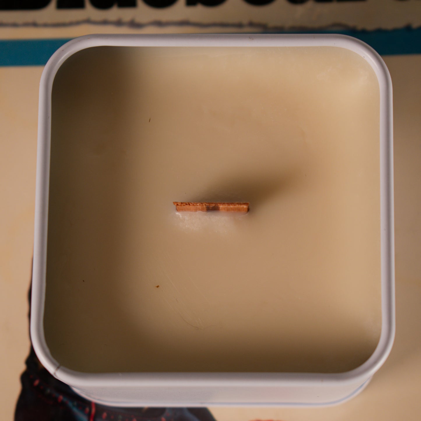 Big Dad Energy soy wax wood wick candle