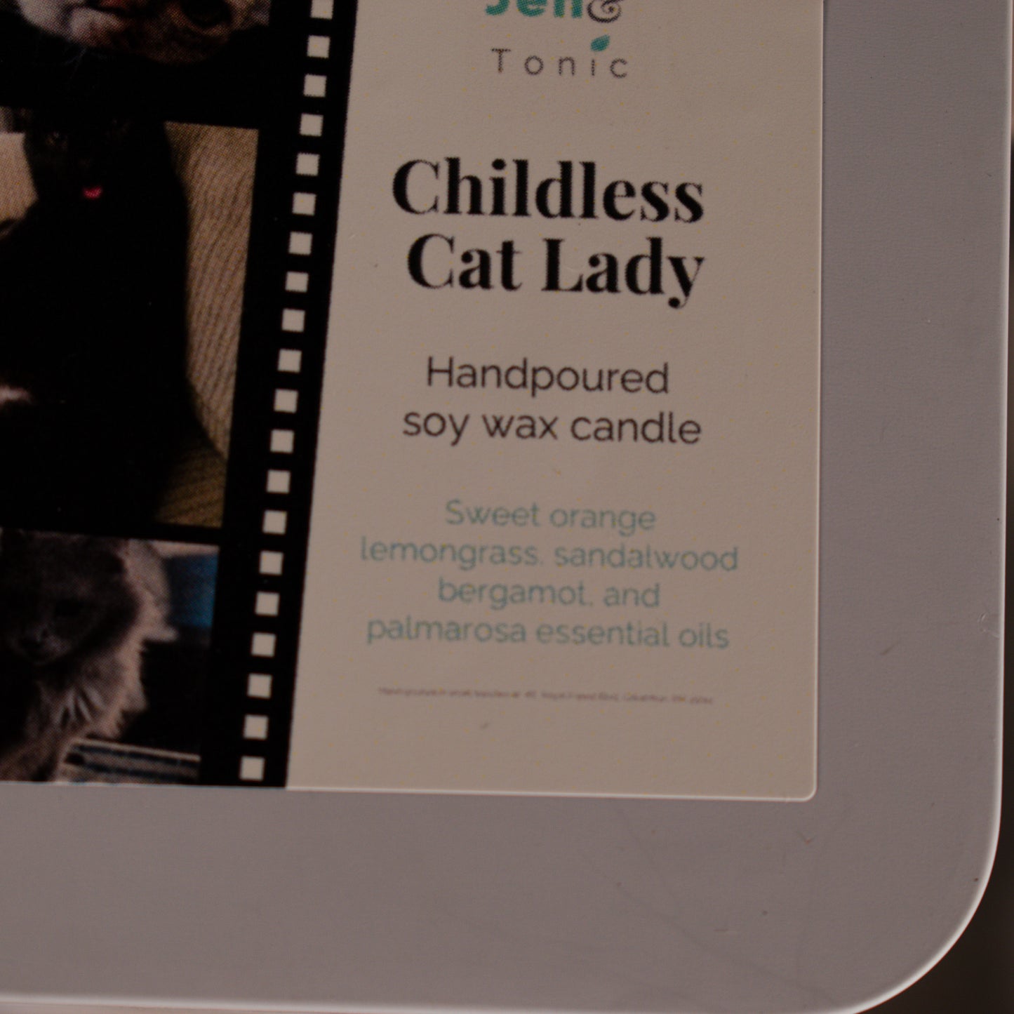 Childless Cat Lady soy wax wood wick candle