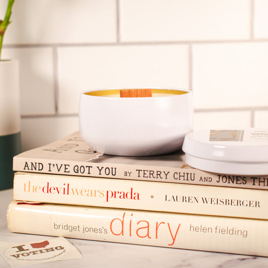 Childless Cat Lady soy wax wood wick candle