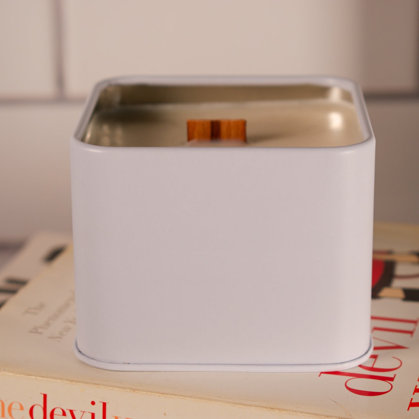 Grief Pants soy wax wood wick candle