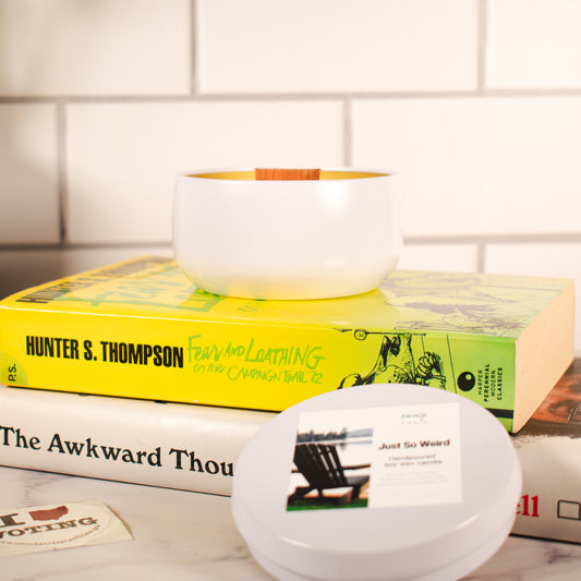 Just So Weird soy wax wood wick candle