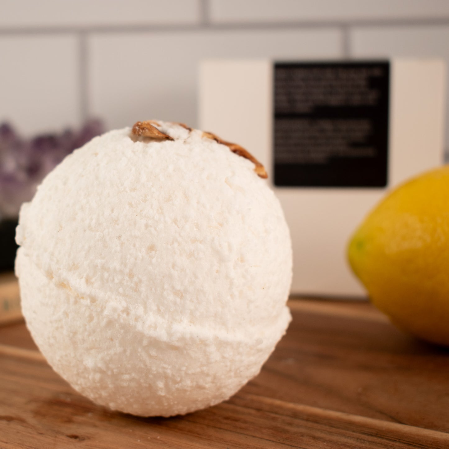 Refresh: Energize & Purify Lemon Bath Bomb