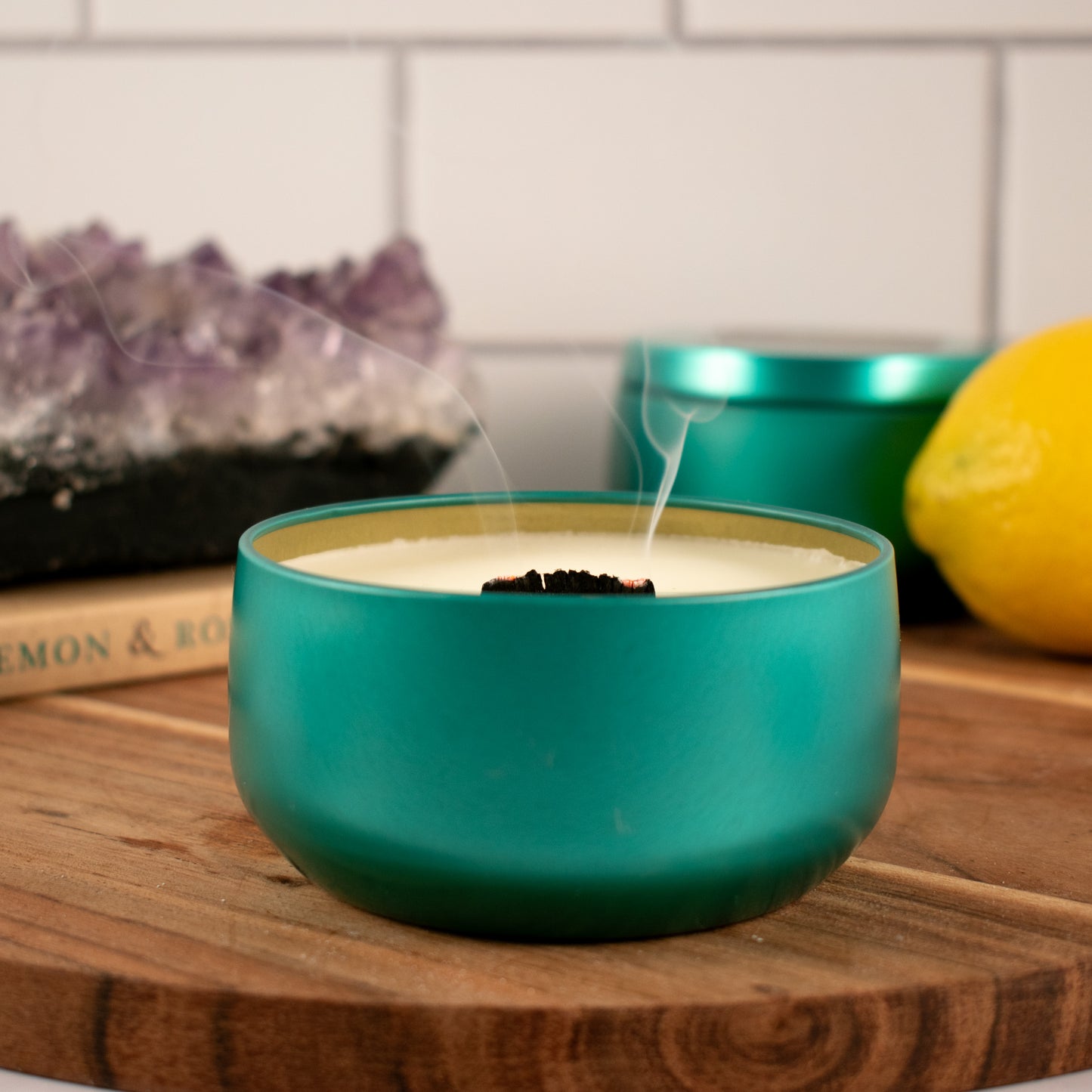 Refresh: Energize & Purify Lemon Mint Leaf Candle