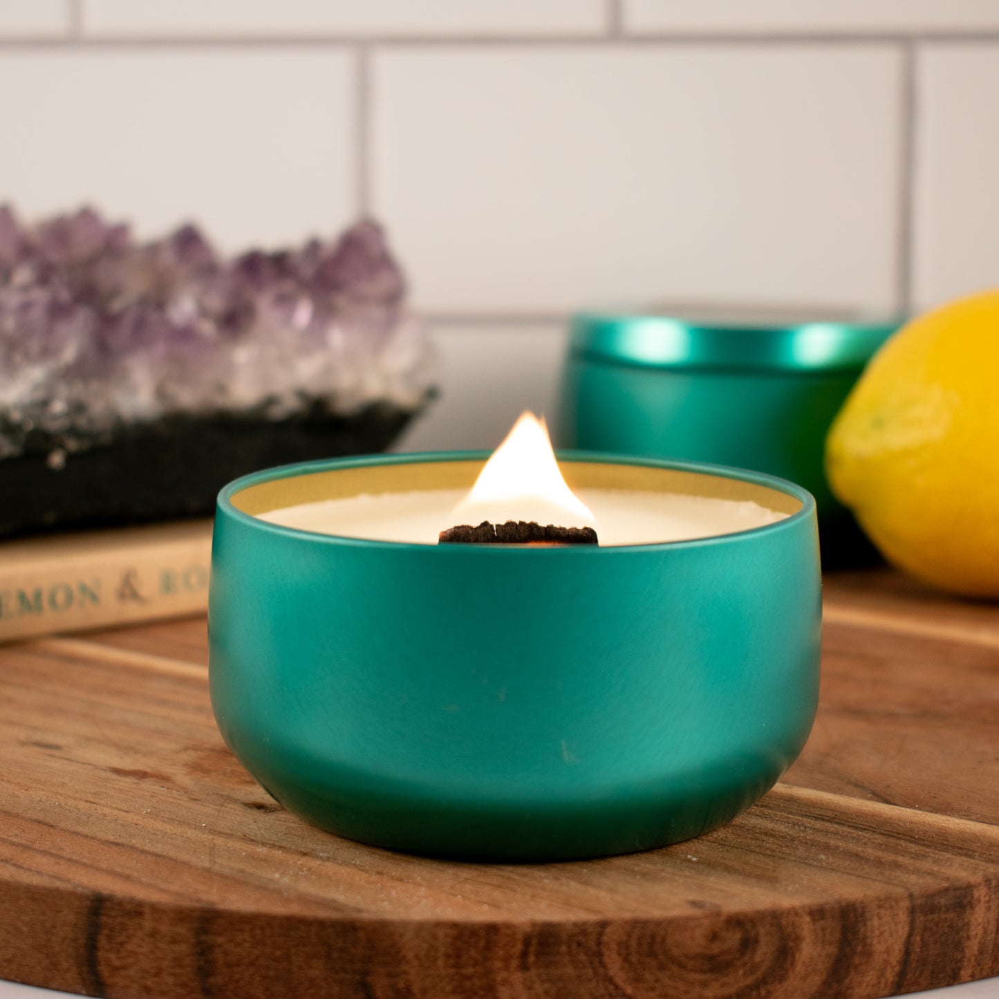 Refresh: Energize & Purify Lemon Mint Leaf Candle