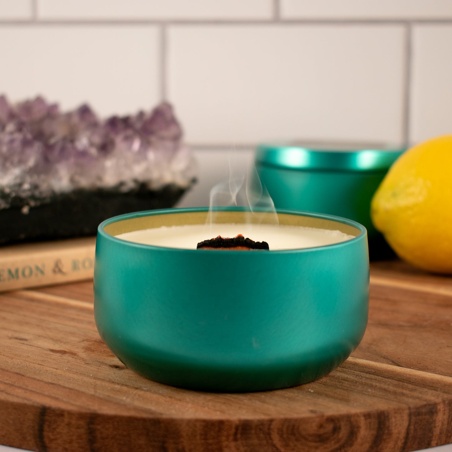 Refresh: Energize & Purify Lemon Mint Leaf Candle